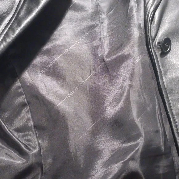 Colebrook Women's Black Leather Coat Size Small - Picture 8 of 9